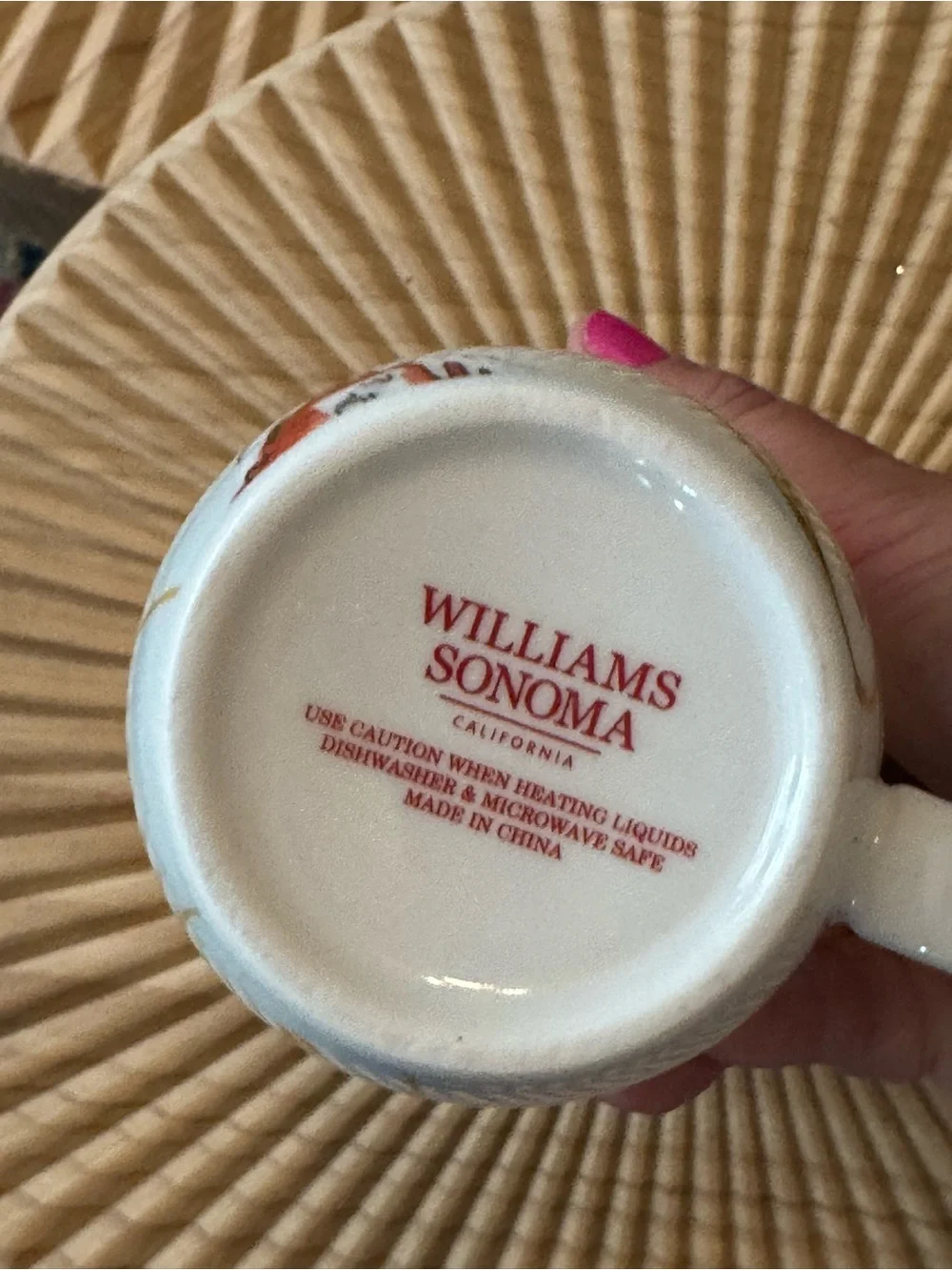Williams Sonoma Twas the Night Before Christmas Mug Cup